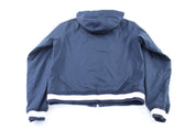 Women's Nike Embroidered Logo Navy Blue & White Zip Up Jacket - Jacket - Thrifted Threads
