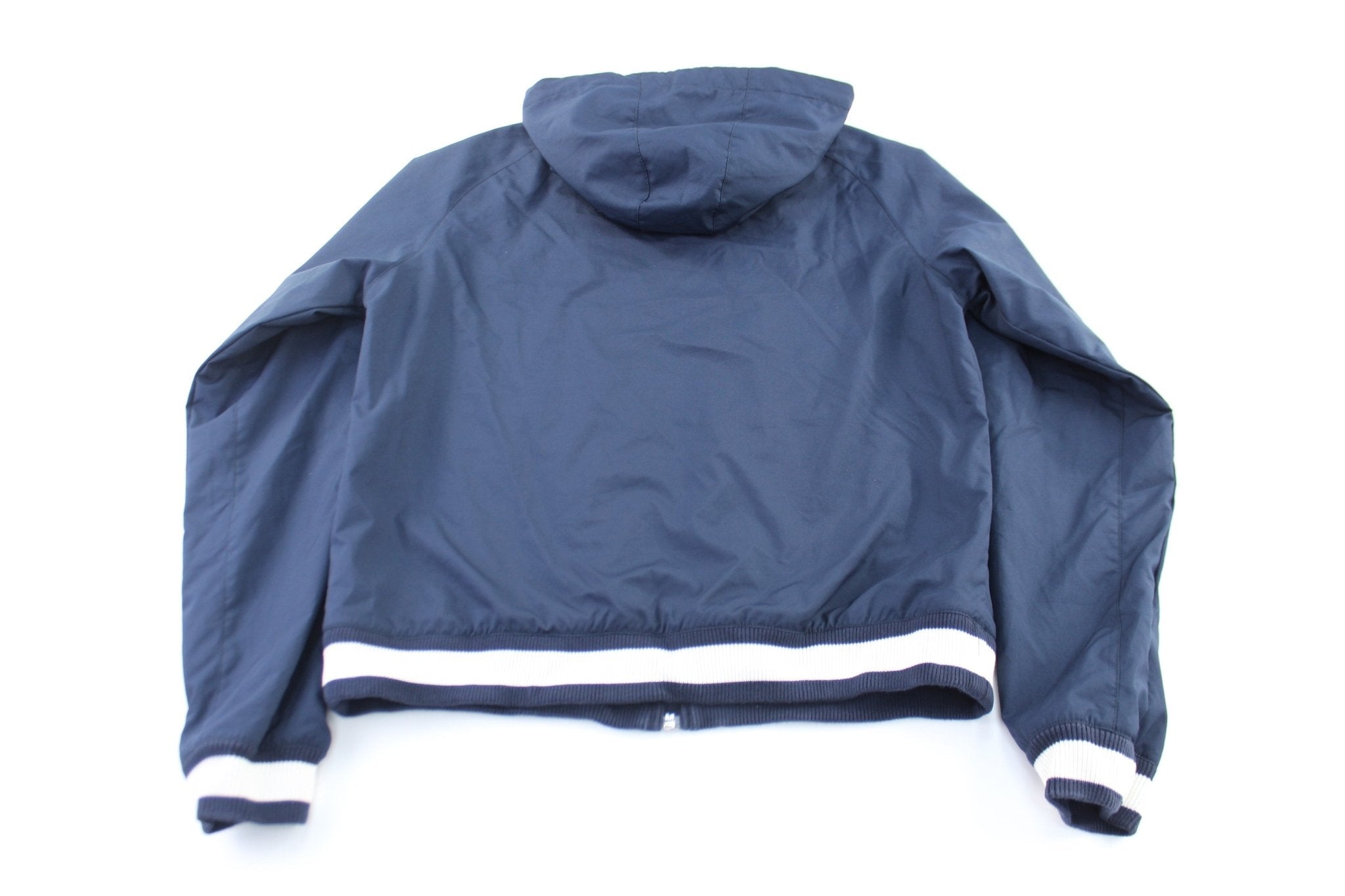 Women's Nike Embroidered Logo Navy Blue & White Zip Up Jacket - Jacket - Thrifted Threads