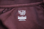 Women's Nike Embroidered Logo Pink & Burgundy Track Jacket - ThriftedThreads.com