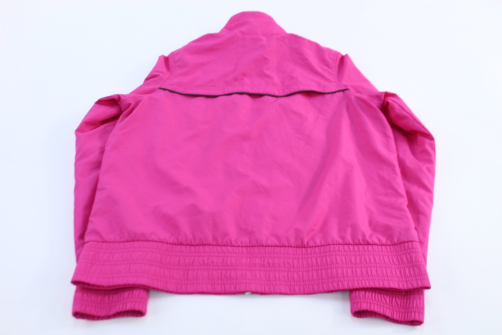 Women's Nike Embroidered Logo Pink Full Zip Windbreaker - Jacket - Thrifted Threads