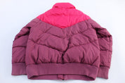 Women's Nike Embroidered Logo Pink Puffer Jacket - ThriftedThreads.com