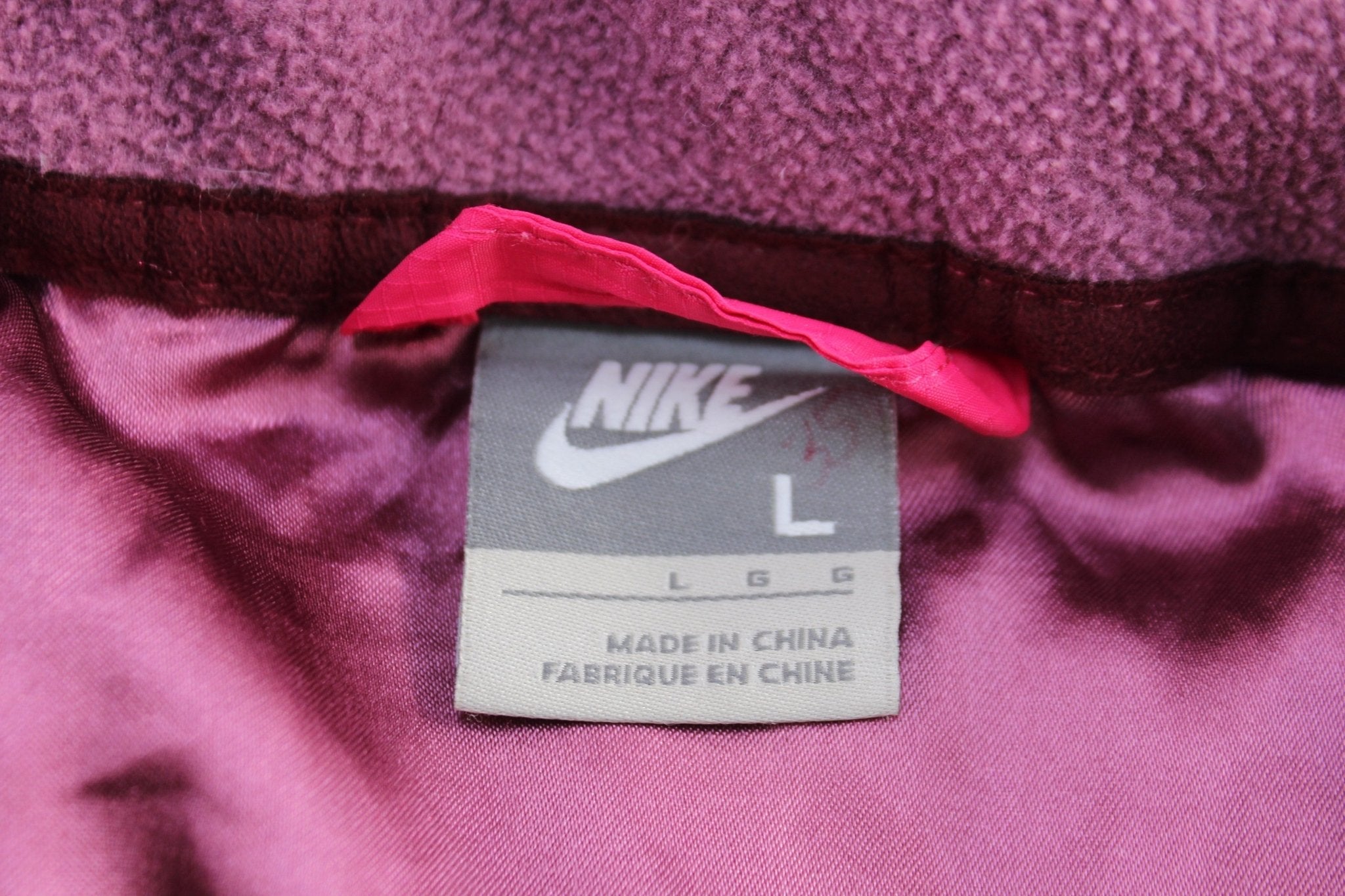 Women's Nike Embroidered Logo Pink Puffer Jacket - Jackets - Thrifted Threads