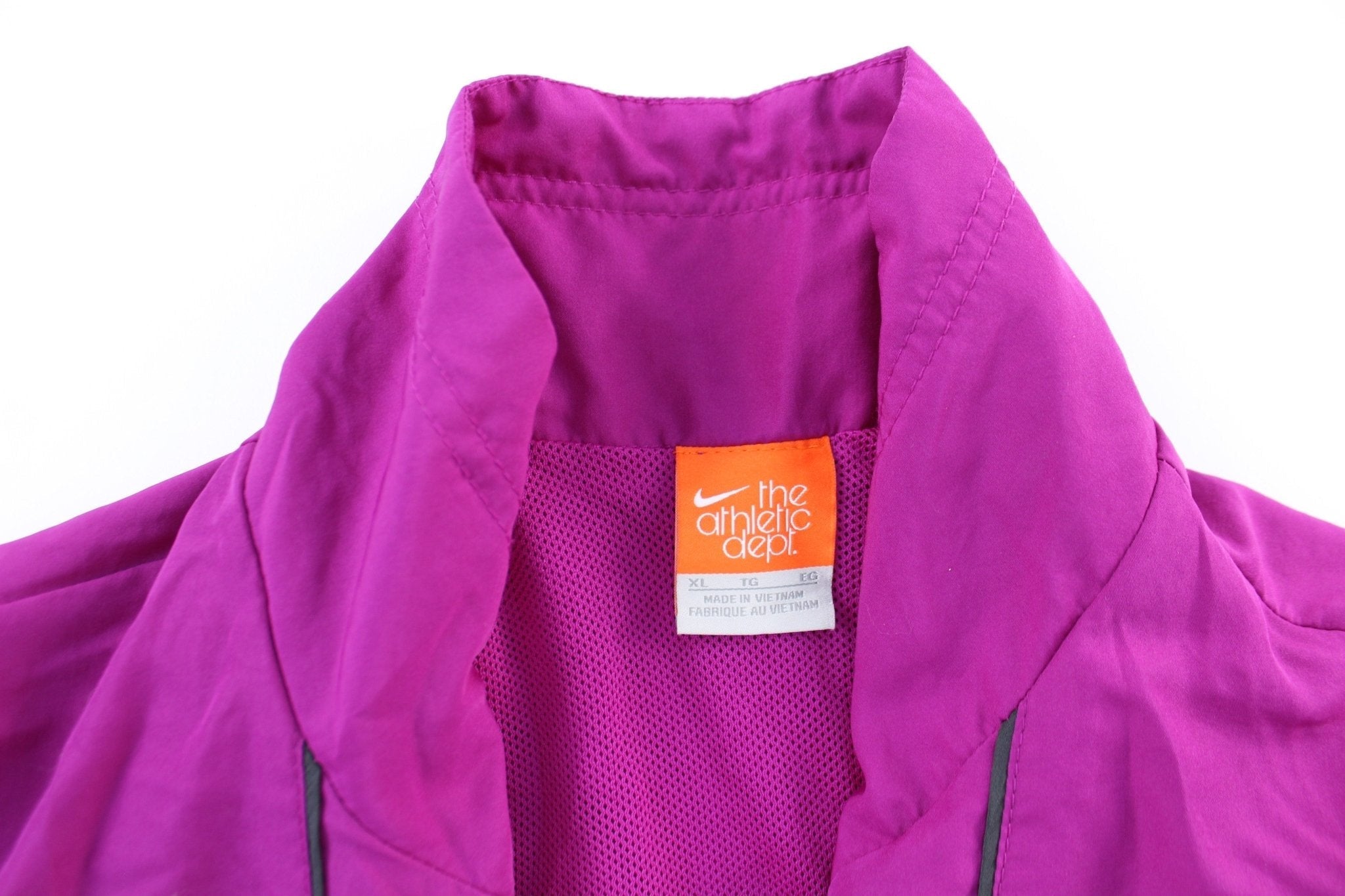 Women's Nike Embroidered Logo Purple Zip Up Jacket - Jackets - Thrifted Threads