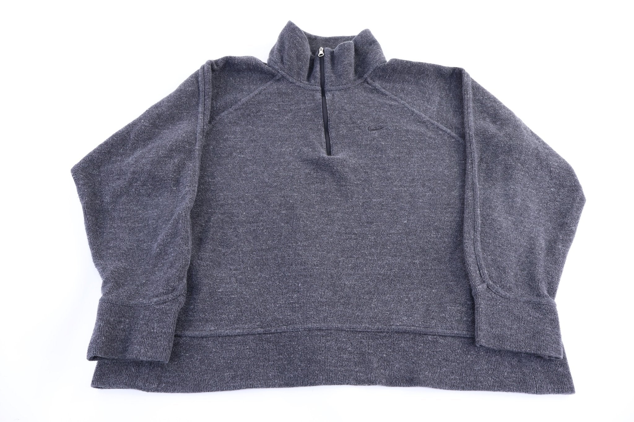 Women's Nike Embroidered Logo Quarter Zip Sweater - Sweater - Thrifted Threads