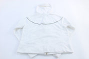Women's Nike Embroidered Logo White Fleece Full Zip Hoodie - Jackets - Thrifted Threads