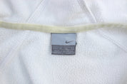 Women's Nike Embroidered Logo White Fleece Full Zip Hoodie - Jackets - Thrifted Threads