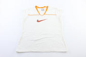 Women's Nike Embroidered Logo White & Orange Tank Top - Jerseys/Tanks - Thrifted Threads