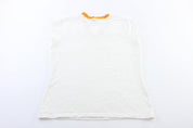 Women's Nike Embroidered Logo White & Orange Tank Top - Jerseys/Tanks - Thrifted Threads