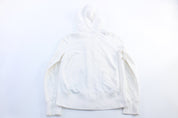 Women's Nike Embroidered Logo White Zip Up Hoodie - ThriftedThreads.com