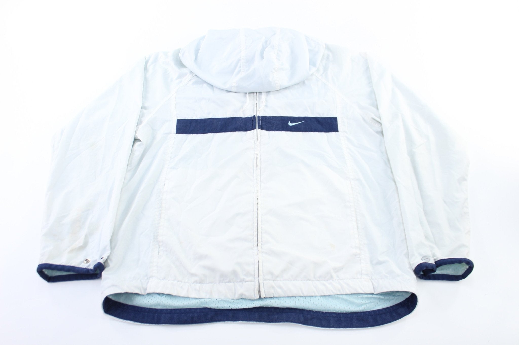 Women's Nike Embroidered Logo Zip Up Hooded Jacket - Jackets - Thrifted Threads