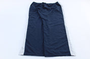 Women's Nike Embroidered Swoosh Logo Blue & White Striped Pants - ThriftedThreads.com