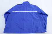 Women's Nike Embroidered Swoosh Logo Blue & White Zip Up Jacket - Jackets - Thrifted Threads