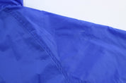 Women's Nike Embroidered Swoosh Logo Blue & White Zip Up Jacket - Jackets - Thrifted Threads