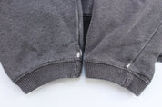 Women's Nike Embroidered Swoosh Logo Grey Sweatshirt - ThriftedThreads.com