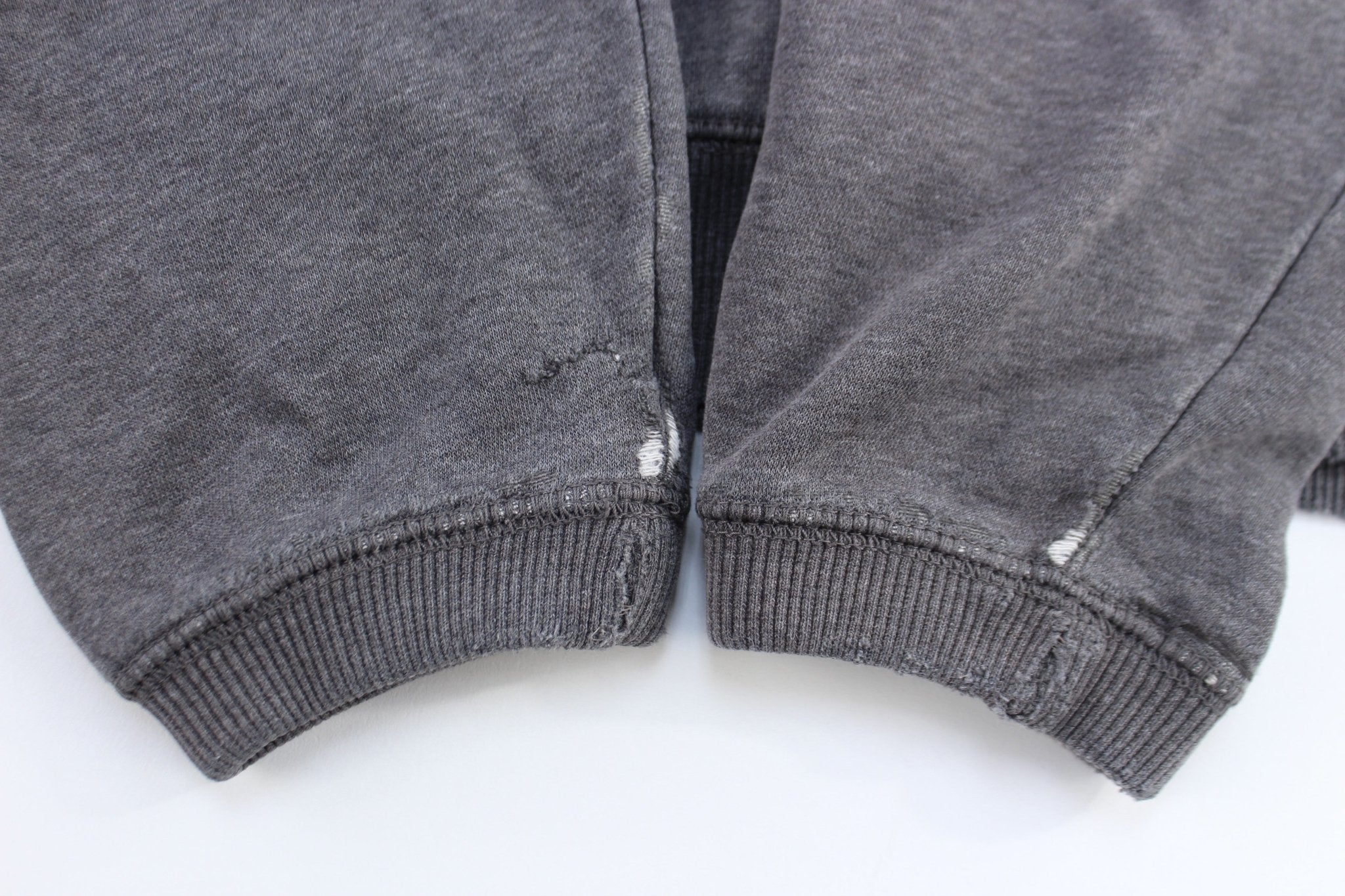 Women's Nike Embroidered Swoosh Logo Grey Sweatshirt - ThriftedThreads.com