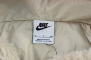 Women's Nike Embroidered Swoosh Logo Sherpa Hooded Jacket - ThriftedThreads.com