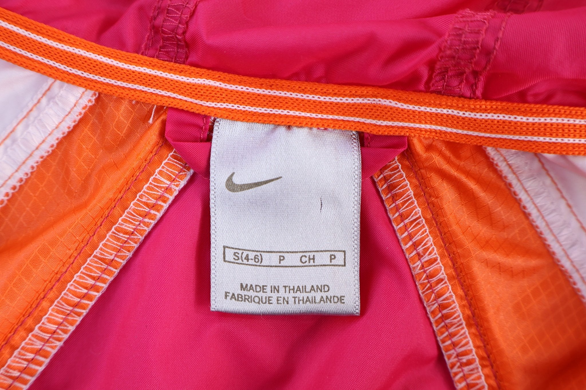 Women's Nike Full Zip Pink, White and Orange Jacket - Jacket - Thrifted Threads