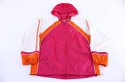 Women's Nike Full Zip Pink, White and Orange Jacket - Jacket - Thrifted Threads