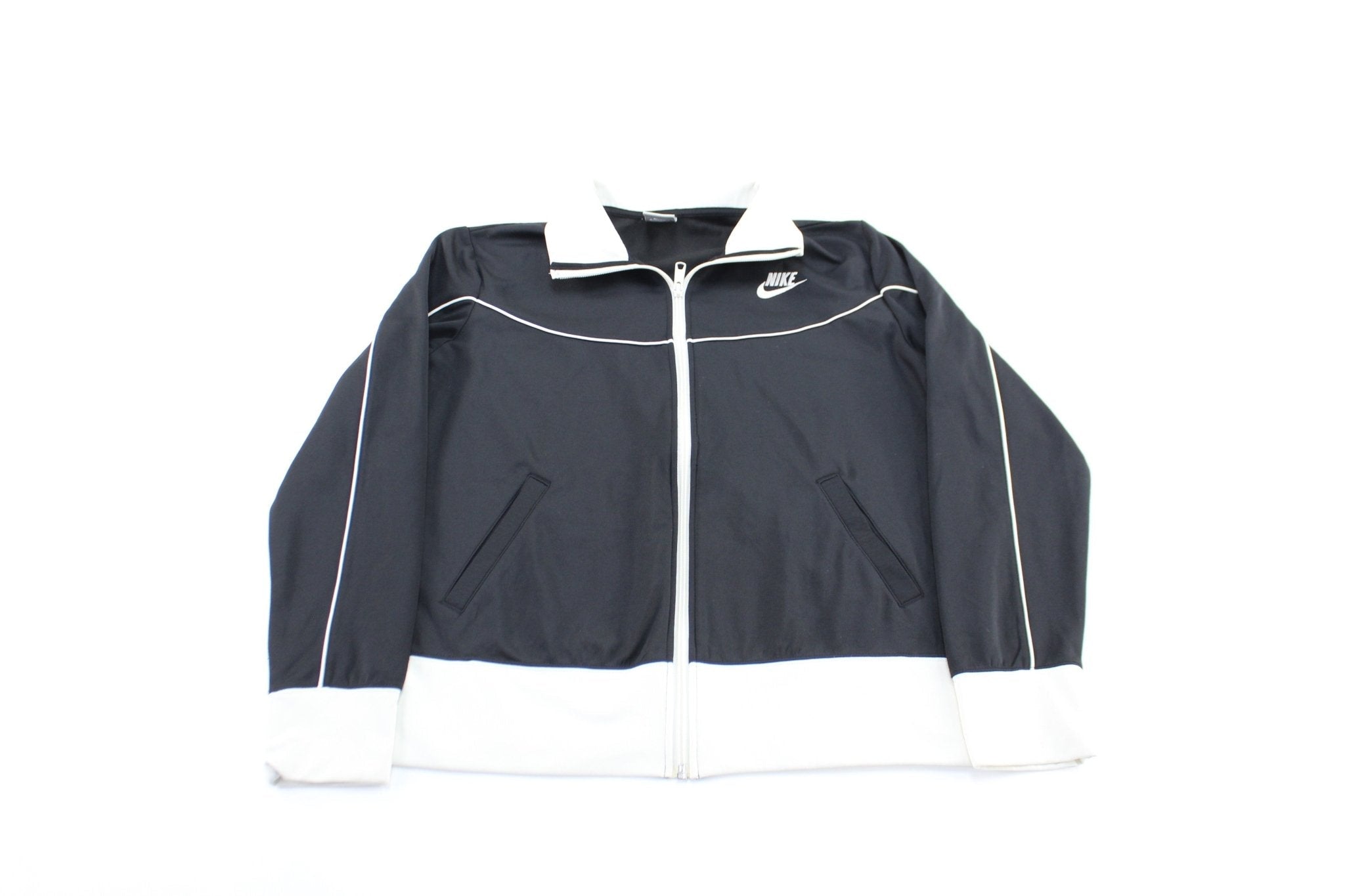 Women's Nike Logo Embroidered Black Jacket - Jacket - Thrifted Threads
