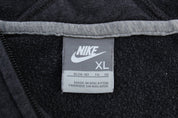Women's Nike Logo Embroidered Grey Zip Up Hoodie - Jacket - Thrifted Threads