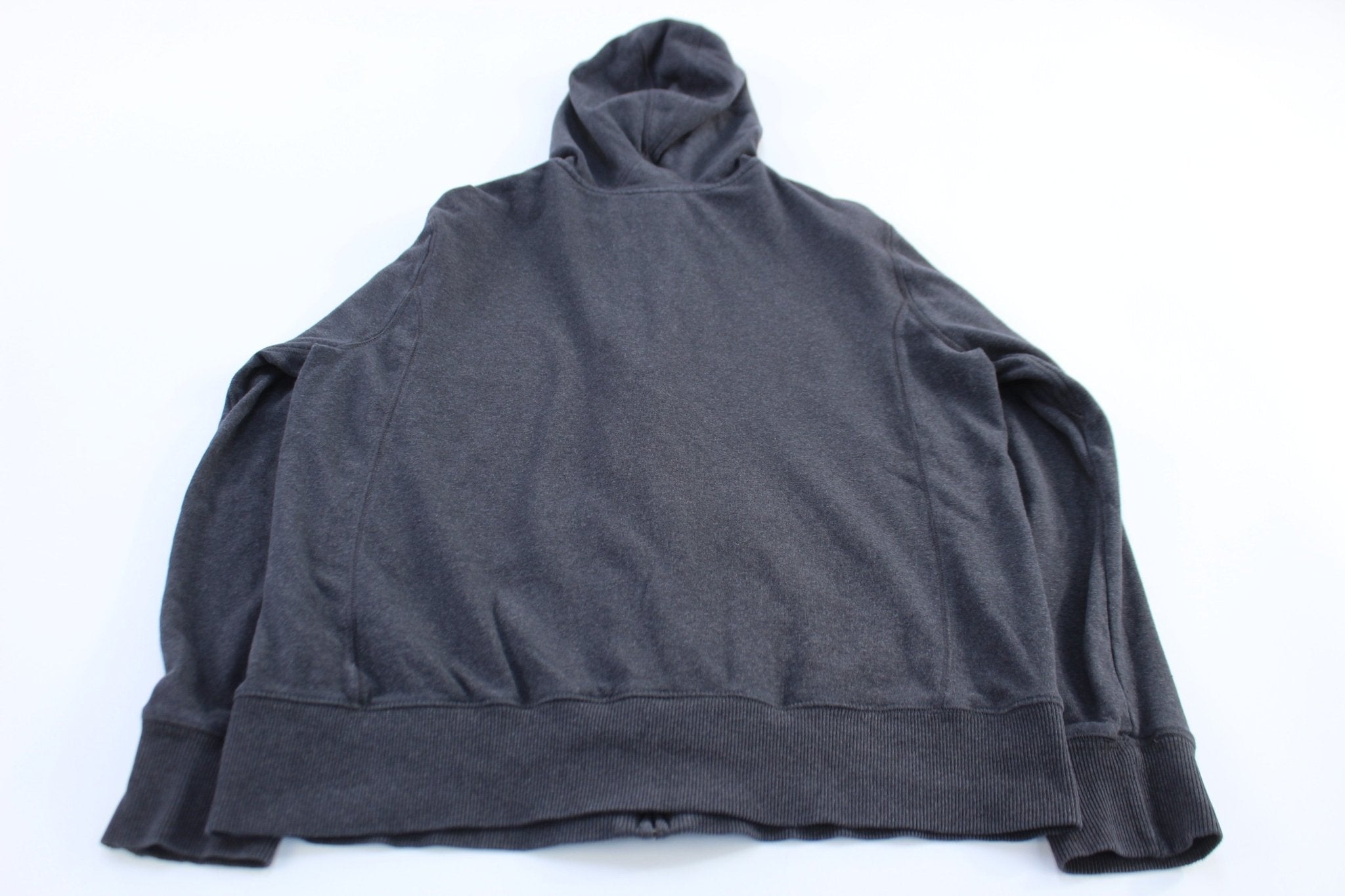 Women's Nike Logo Embroidered Grey Zip Up Hoodie - Jacket - Thrifted Threads