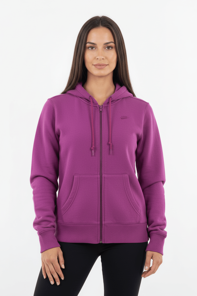 Women's Nike Purple Full Zip Hoodie - Jacket - Thrifted Threads