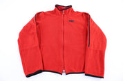 Women's Nike Red Full Zip Fleece Jacket - Jacket - Thrifted Threads
