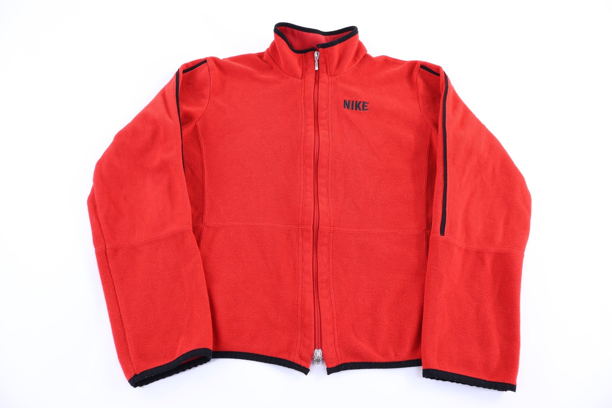 Women's Nike Red Full Zip Fleece Jacket - Jacket - Thrifted Threads