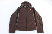 Women's Nike Sportswear Brown Full Zip Jacket - Jacket - Thrifted Threads