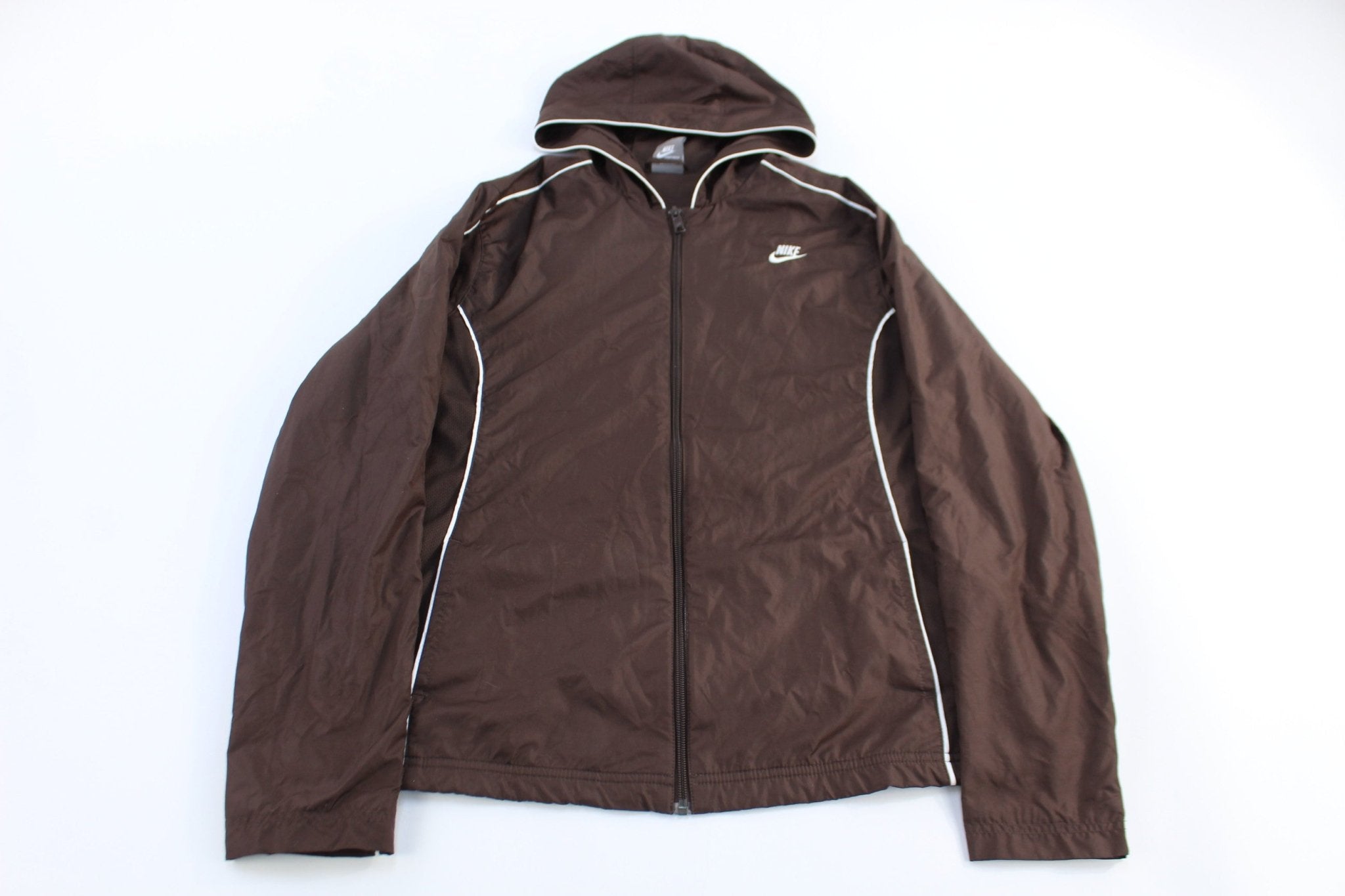 Women's Nike Sportswear Brown Full Zip Jacket - Jacket - Thrifted Threads
