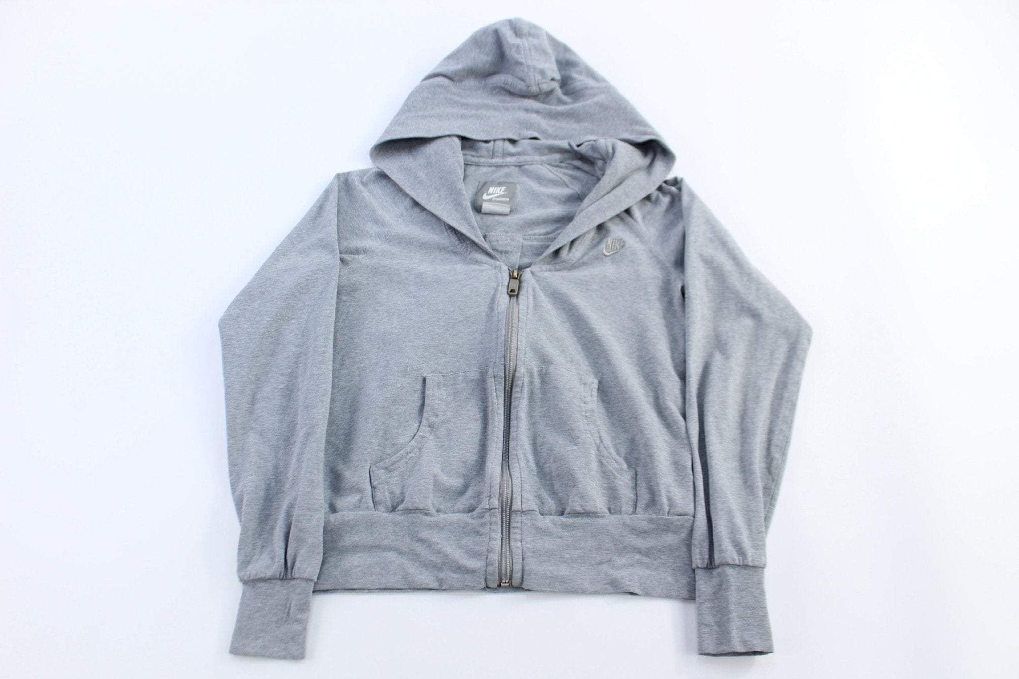 Women's Nike Sportswear Full Zip Grey Sweater - Sweater - Thrifted Threads