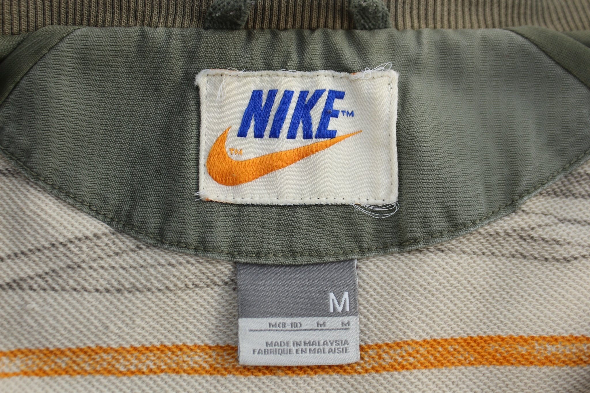 Women's Nike Sportswear Green Canvas Utility Blazer Jacket - ThriftedThreads.com
