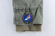 Women's Nike Sportswear Green Canvas Utility Blazer Jacket - ThriftedThreads.com