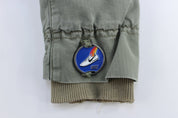 Women's Nike Sportswear Green Canvas Utility Blazer Jacket - ThriftedThreads.com