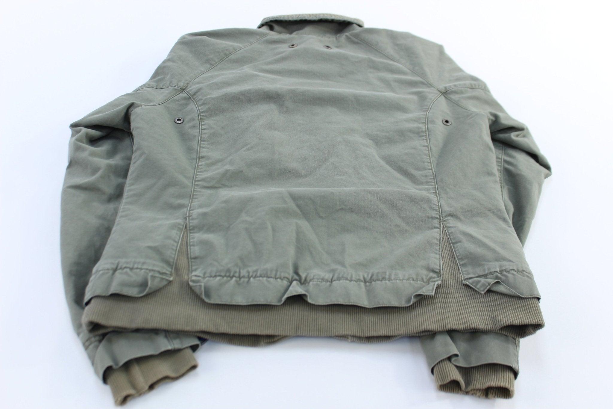 Women's Nike Sportswear Green Canvas Utility Blazer Jacket - ThriftedThreads.com