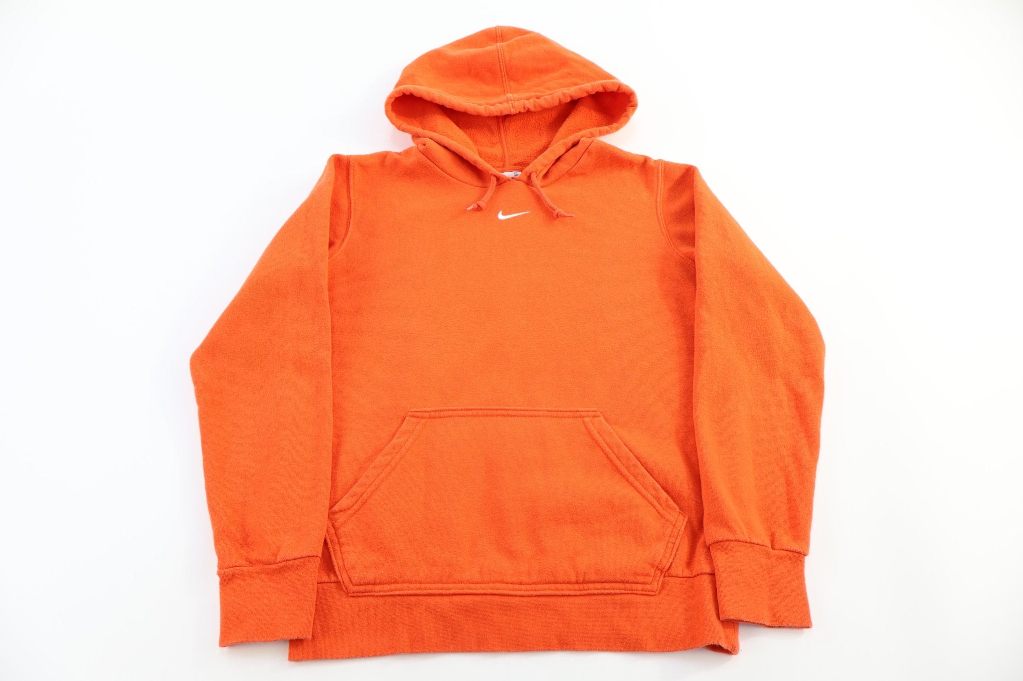 Women's Nike Team Center Swoosh Orange Pullover Hoodie - Sweatshirt - Thrifted Threads