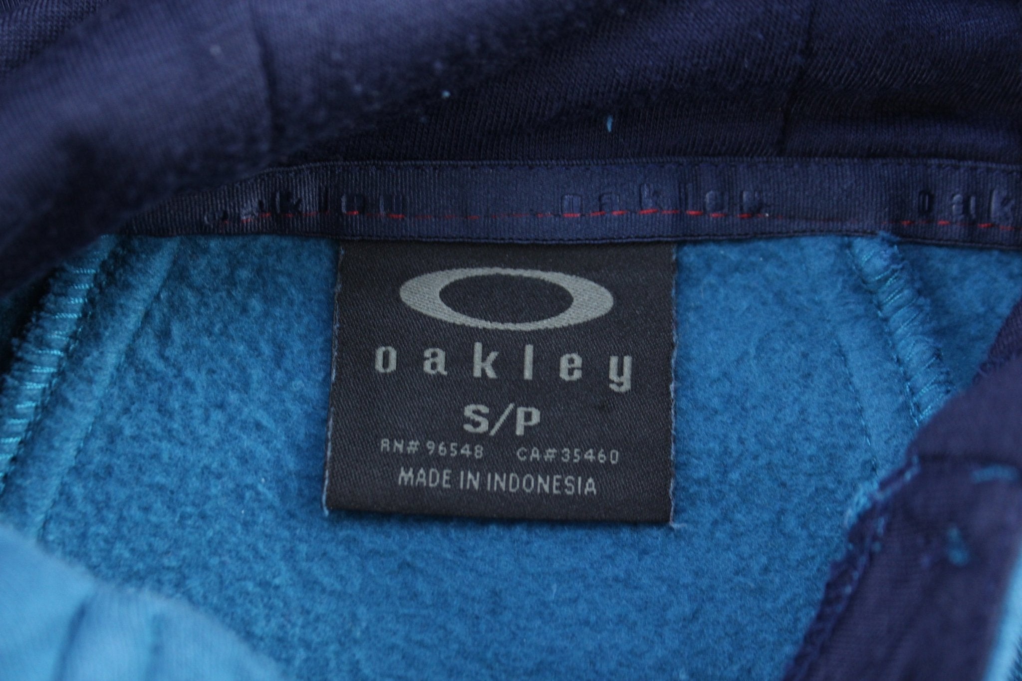 Women's Oakley Blue Hooded Pullover Sweater - Sweater - Thrifted Threads