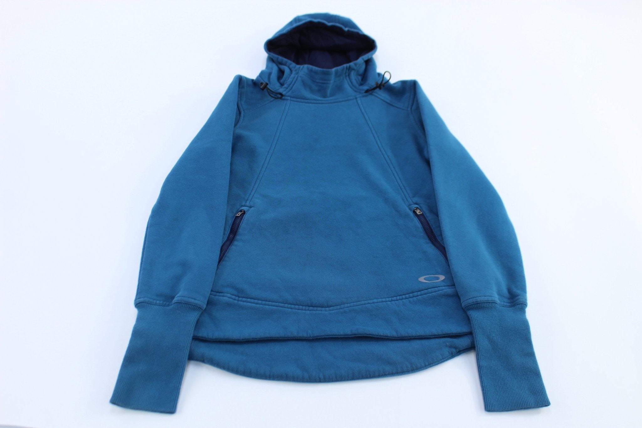 Women's Oakley Blue Hooded Pullover Sweater - Sweater - Thrifted Threads
