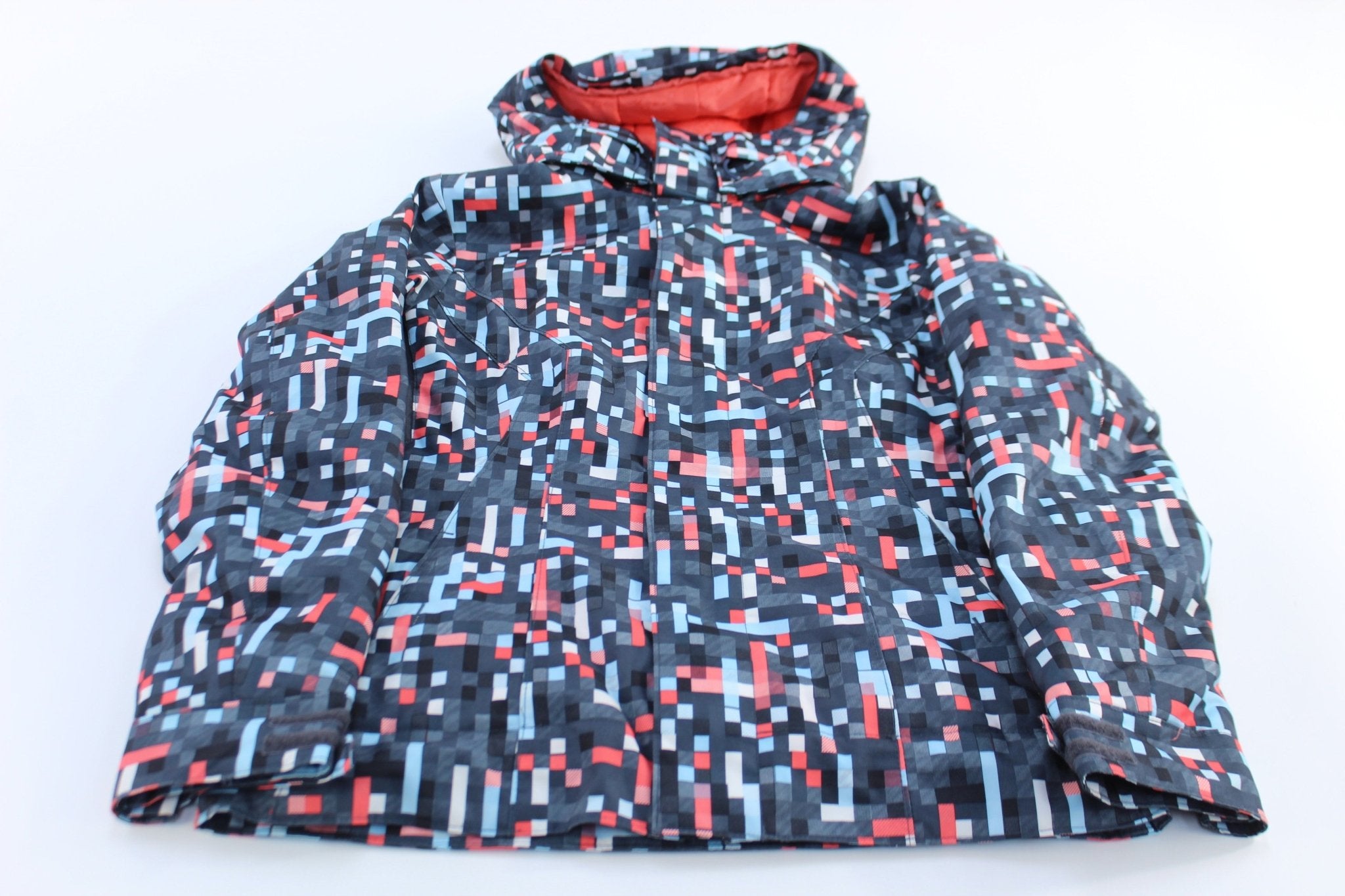 Women's Oakley Logo Multi Check Sunset Ski Jacket - ThriftedThreads.com