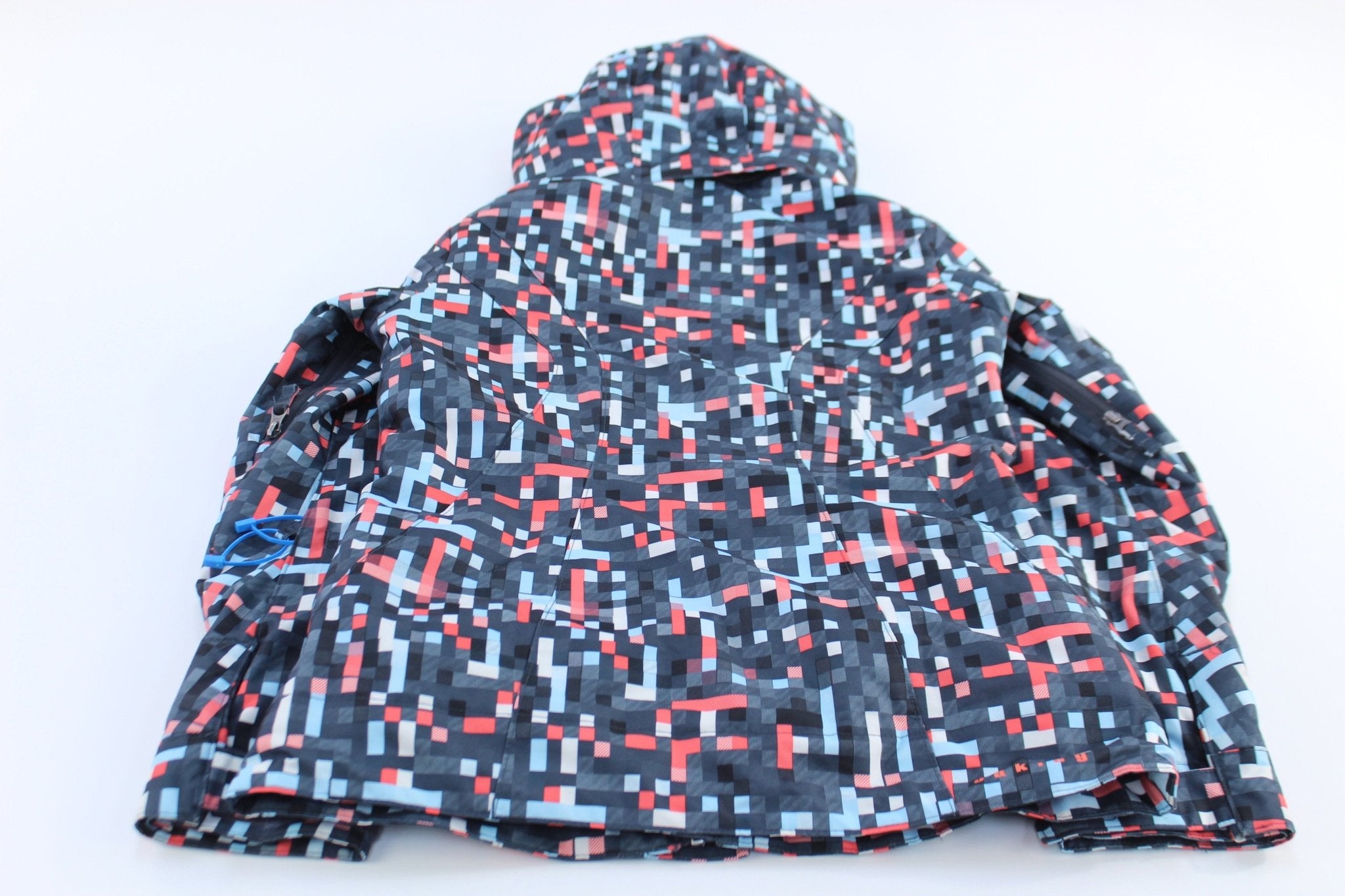 Women's Oakley Logo Multi Check Sunset Ski Jacket - ThriftedThreads.com