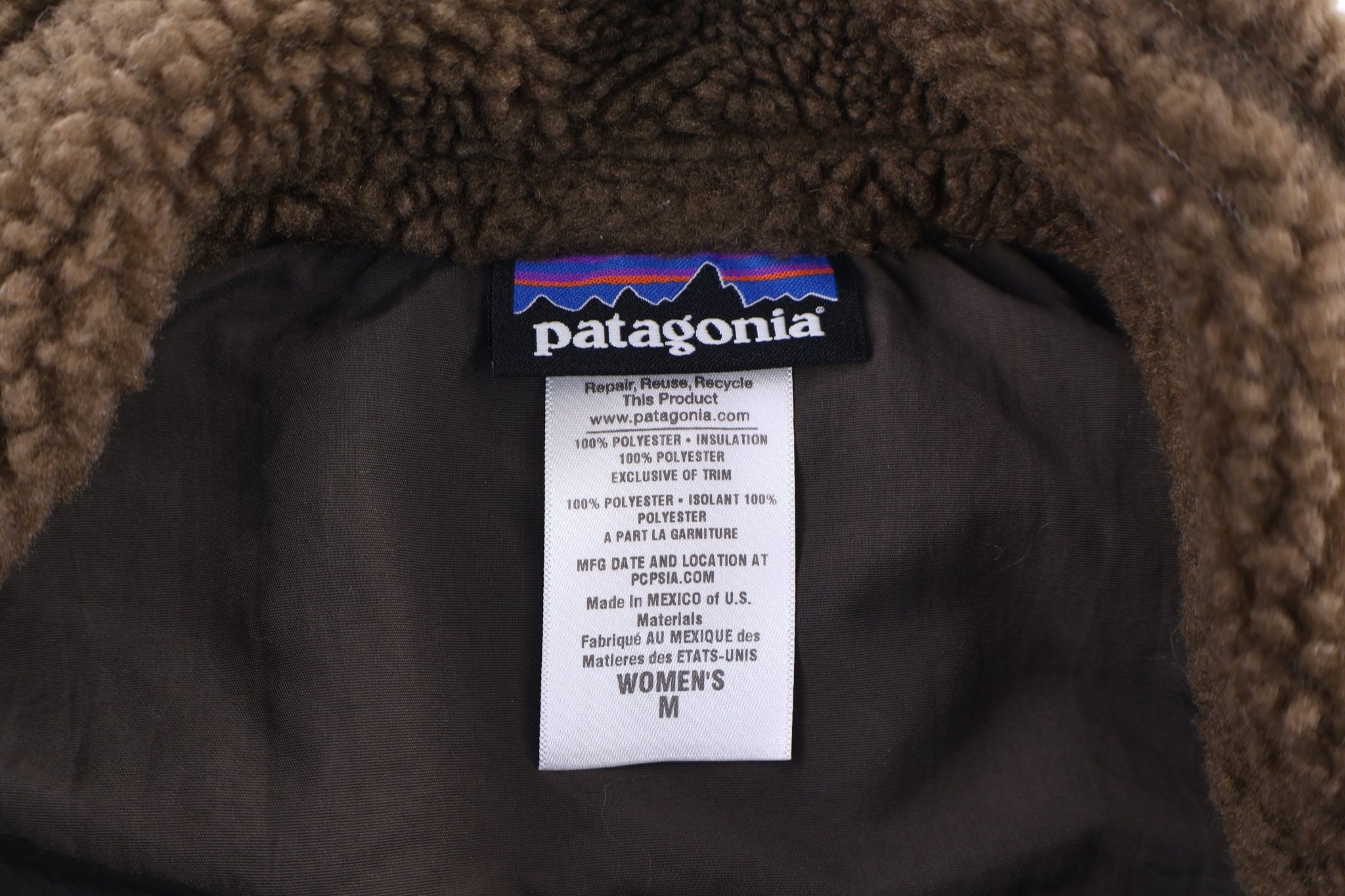 Women's Patagonia Brown Sherpa Full Zip Vest - Vest - Thrifted Threads