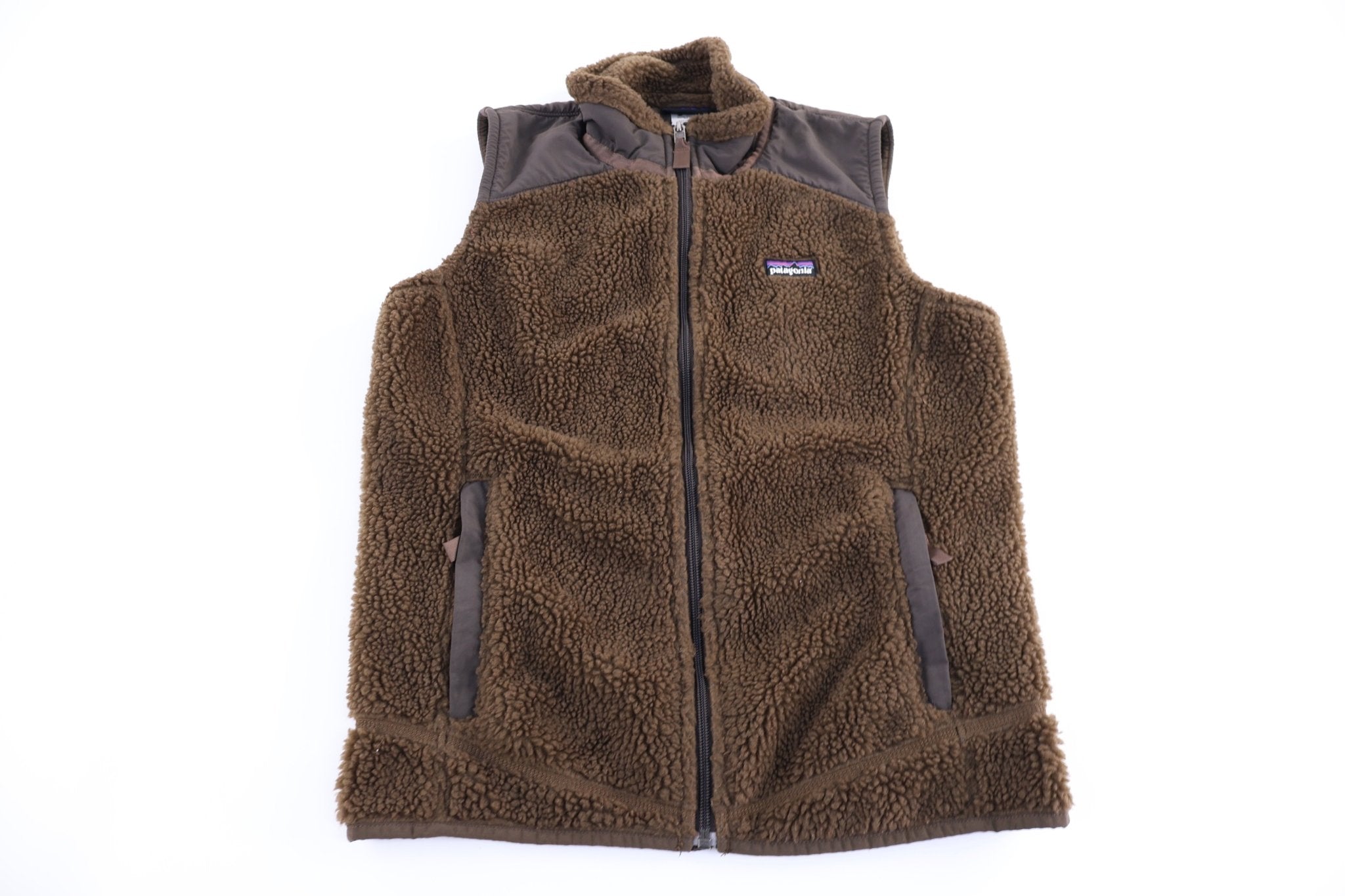 Women's Patagonia Brown Sherpa Full Zip Vest - Vest - Thrifted Threads