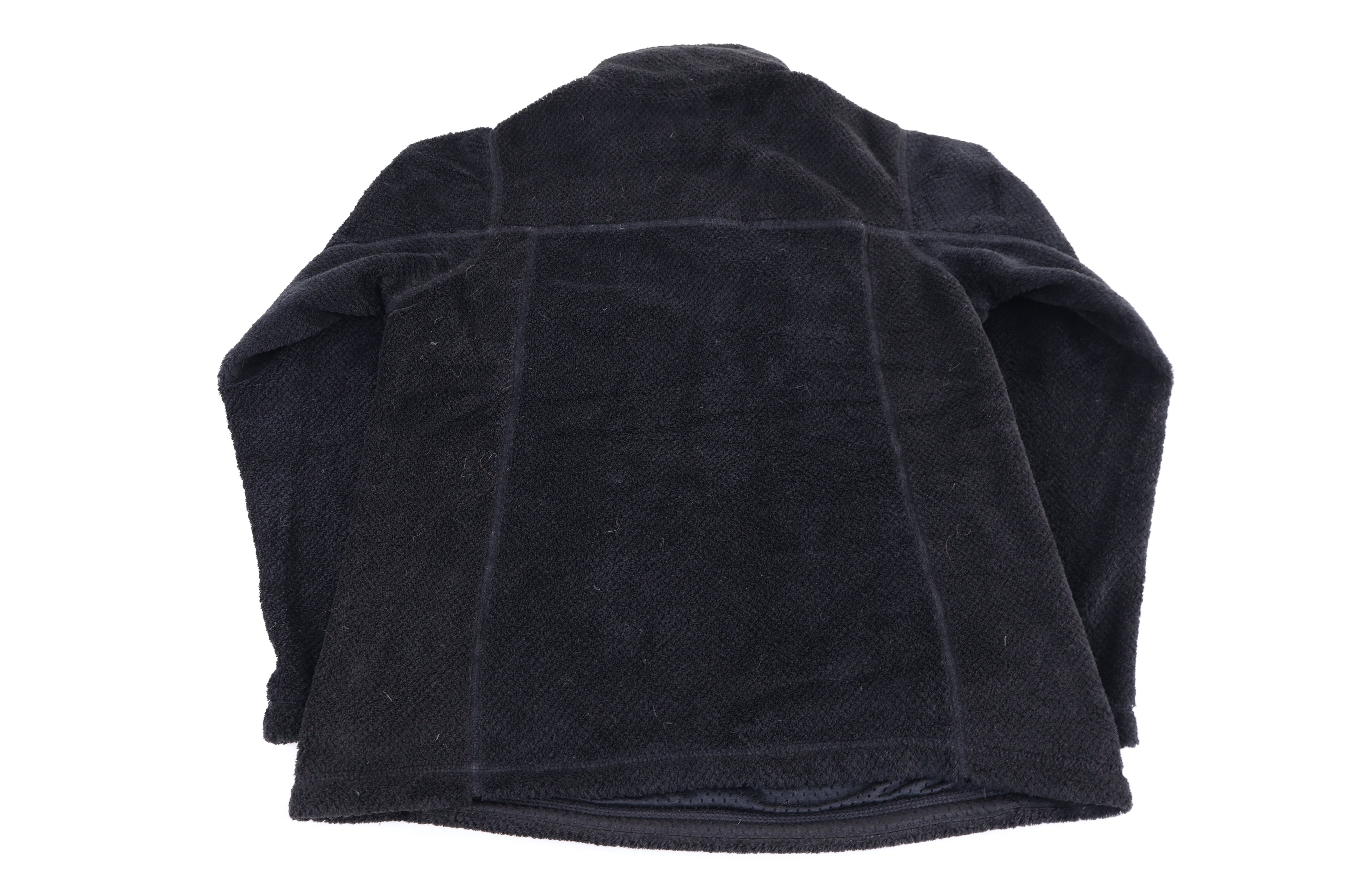 Women's Patagonia Logo Patch Black Fleece Pullover - Sweater - Thrifted Threads