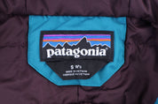Women's Patagonia Logo Patch Blue Full Zip Jacket - Jacket - Thrifted Threads