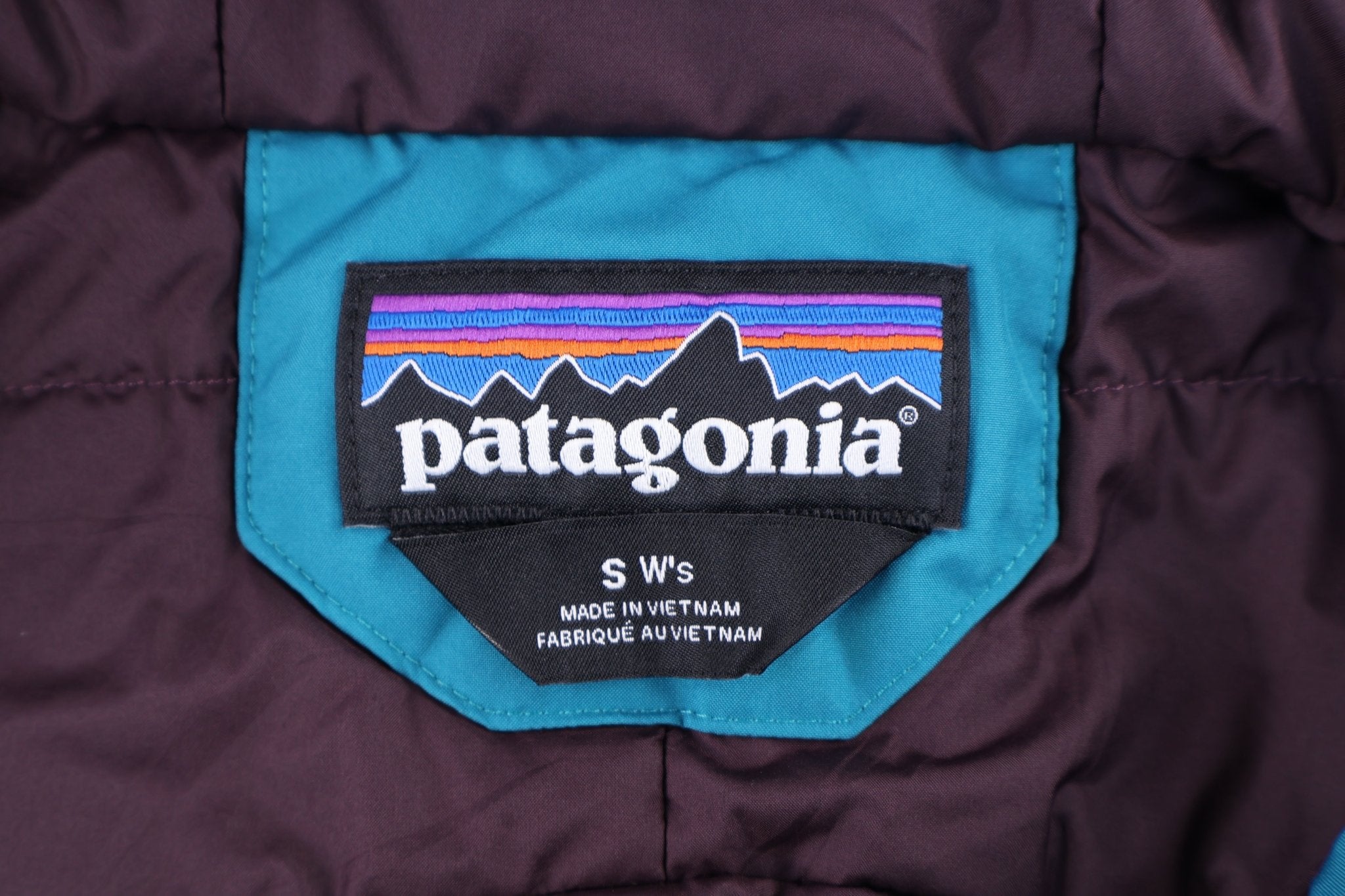 Women's Patagonia Logo Patch Blue Full Zip Jacket - Jacket - Thrifted Threads