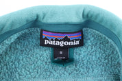 Women's Patagonia Logo Patch Blue Full Zip Vest - Vest - Thrifted Threads