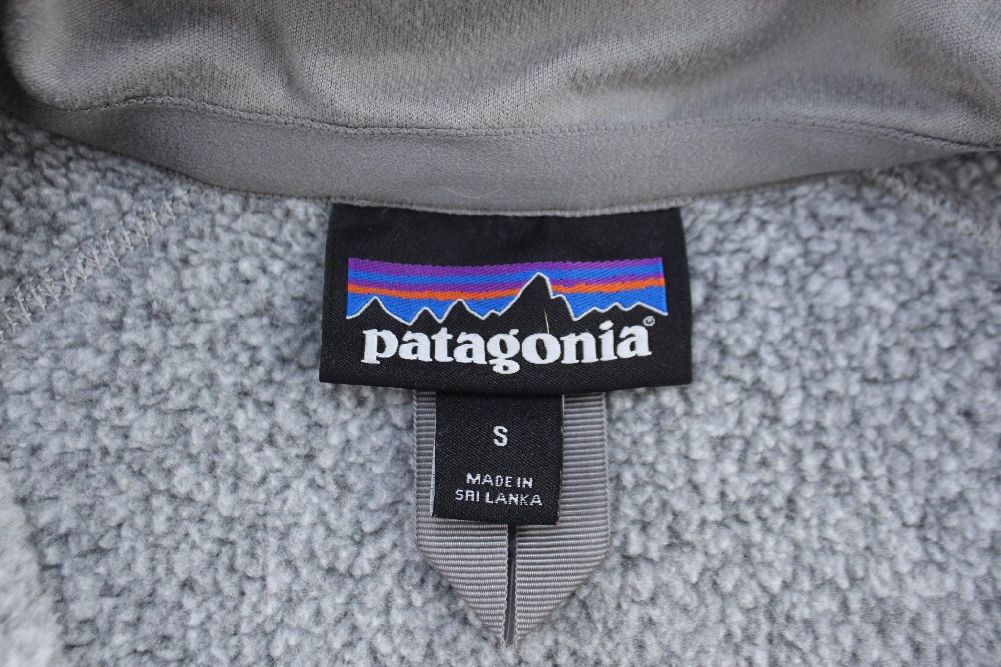 Women's Patagonia Logo Patch Grey Better Sweater - ThriftedThreads.com