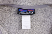 Women's Patagonia Logo Patch Grey Full Zip Sweater - Jacket - Thrifted Threads