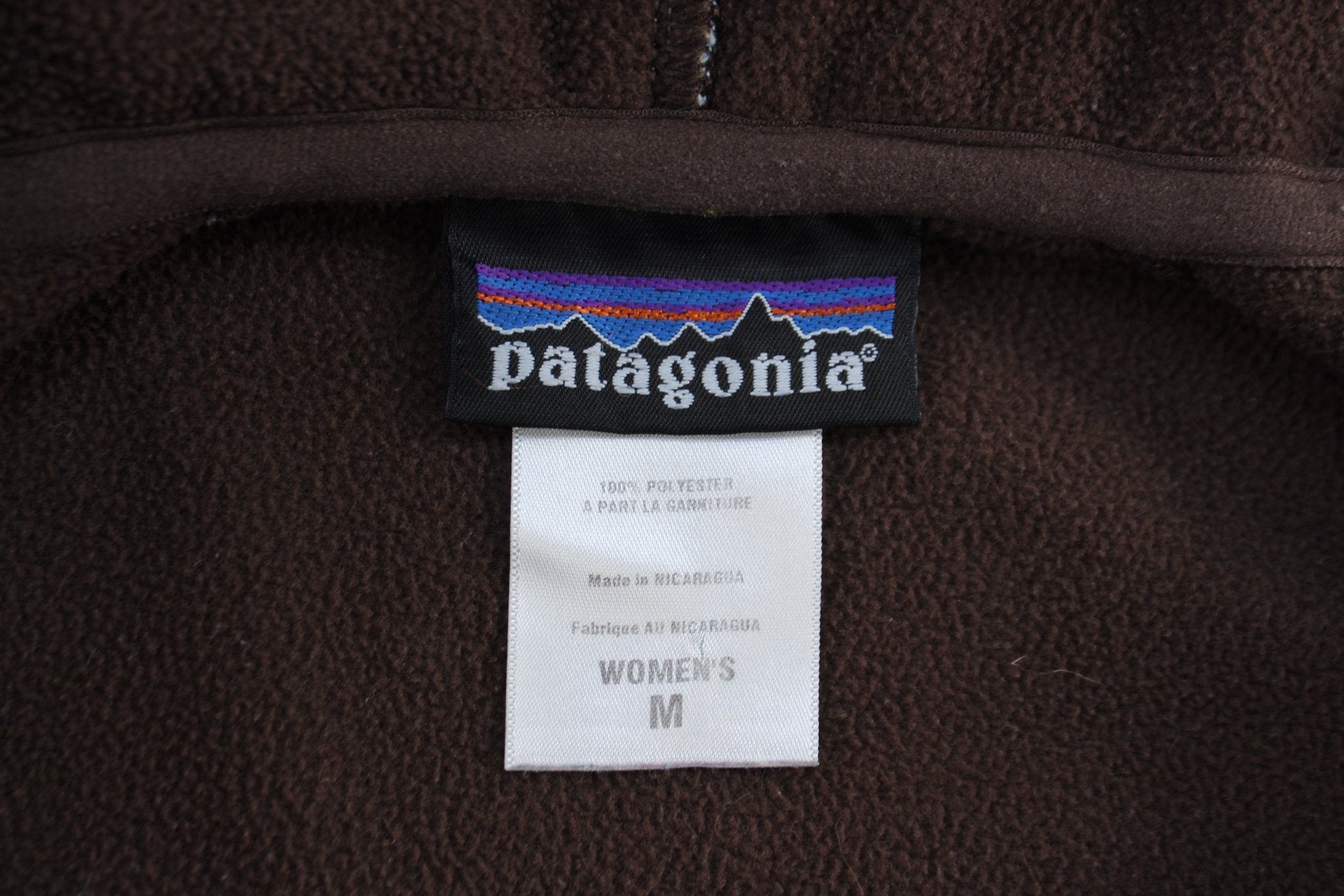 Women's Patagonia Logo Patch Plaid Slopestyle Hoody - ThriftedThreads.com