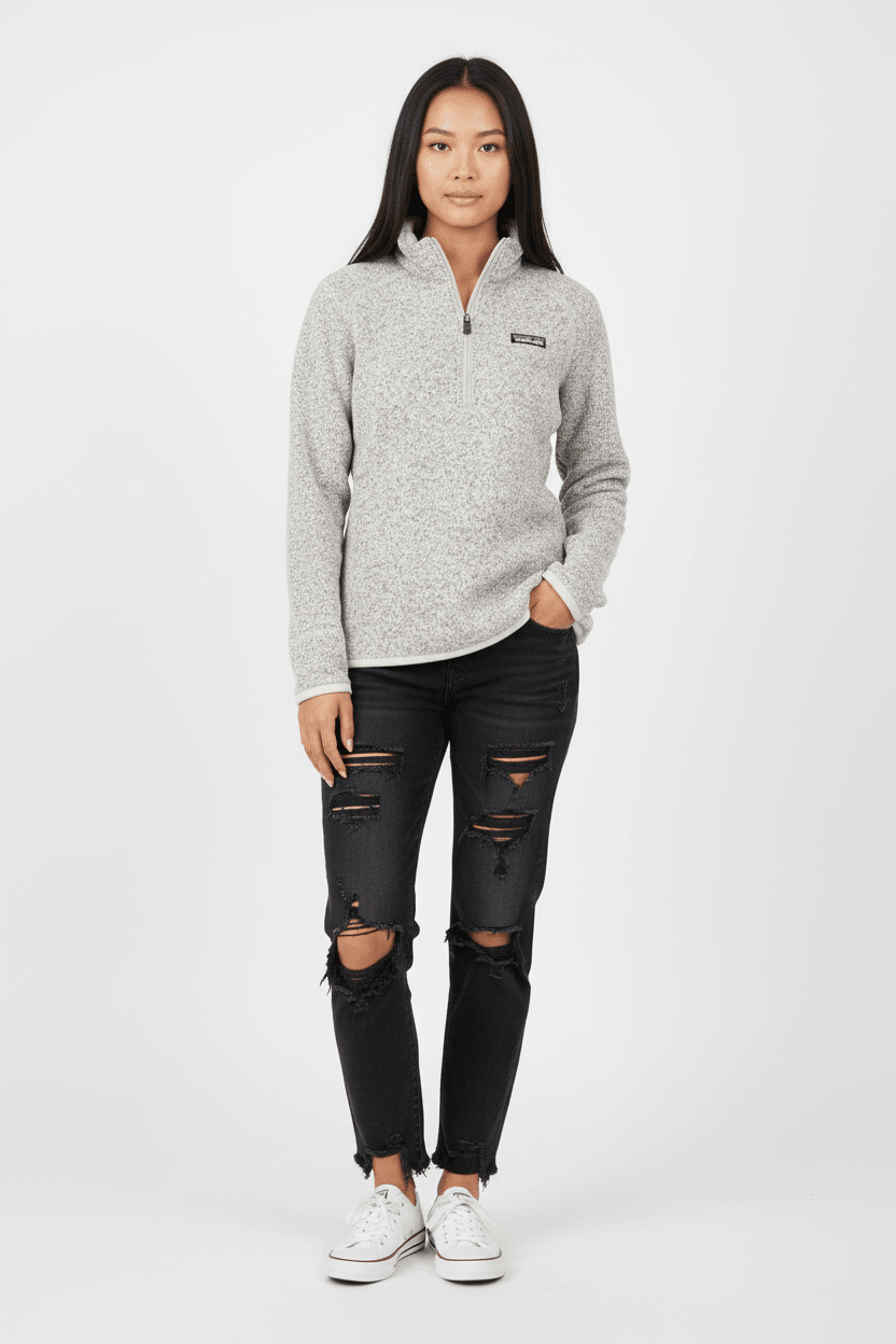 Women's Patagonia Logo Patch Pullover Sweater - Sweater - Thrifted Threads